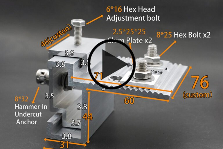 Installation Video for Cantilever Male-Female Undercut Anchor Bracket