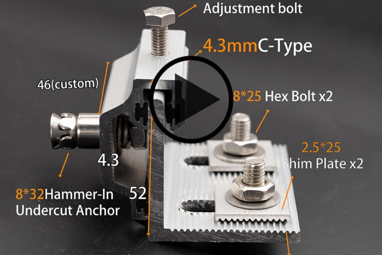 Installation video for the C-Type Undercut Anchor Bracket.