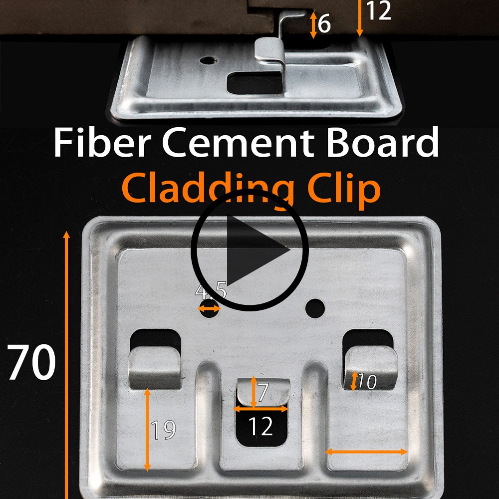 Fiber Cement Board Cladding Clip installation video