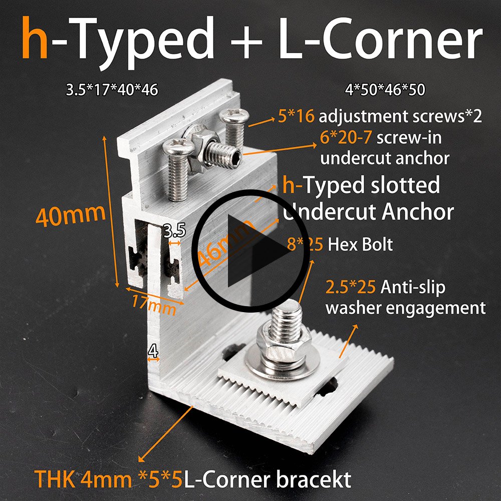 Slotted H-Type Undercut Anchor Bracket installation video