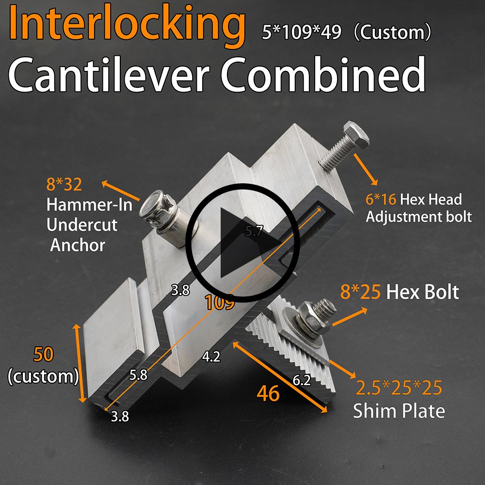 Interlocking Cantilever Combined Undercut Anchor Bracket installation video