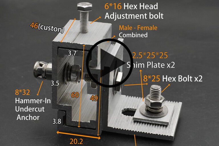 Installation Video for Male-Female Undercut Anchor Bracket
