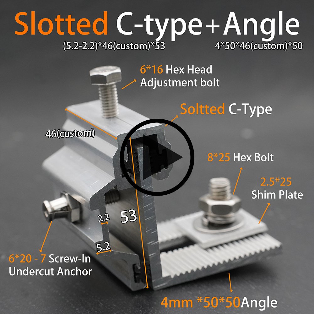 Slotted C-Type Undercut Anchor Bracket installation video