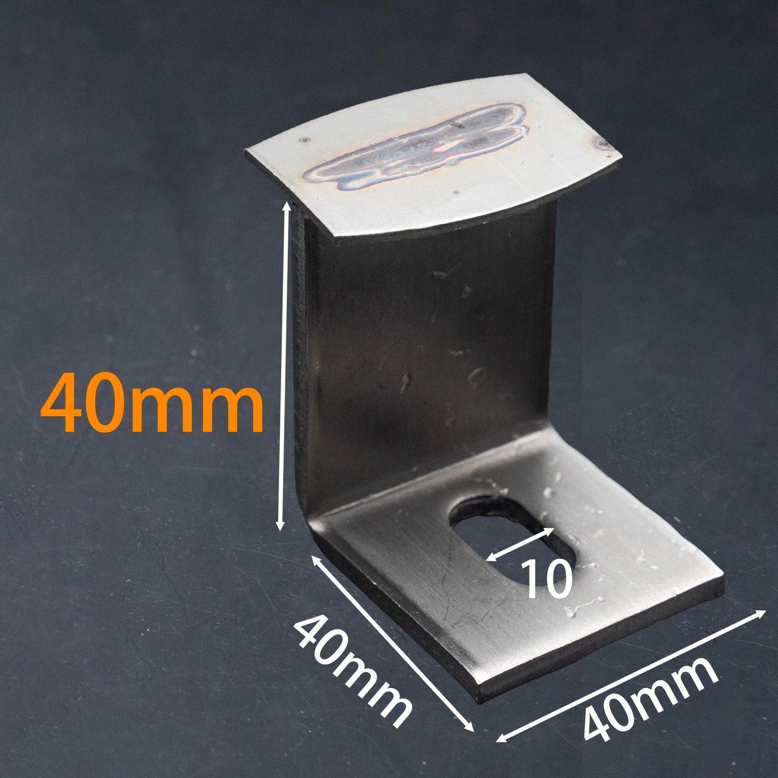 Stainless steel T-welding angle bracket for stone facade fixing