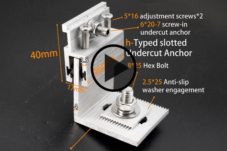 Slotted H-Type Undercut Anchor Bracket Installation Video
