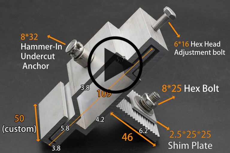 Installation Video for Interlocking Cantilever Combined Undercut Anchor Bracket