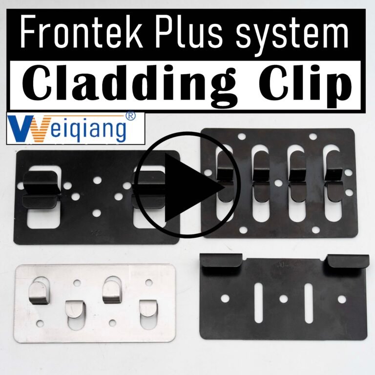 Frontek Plus System Cladding Clip for facade Installation — 3D installation guide video cover with play button
